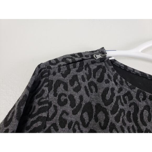 (O4) Talbots Womens Sweater Size XS Scoop Mock Neck Pullover Black Top - Picture 3 of 8